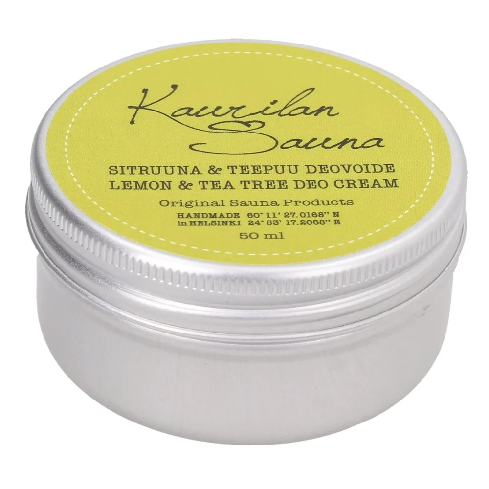 Kaurilan sauna Crema Deodorante Vegana Limone e Tea Tree (50 ml)