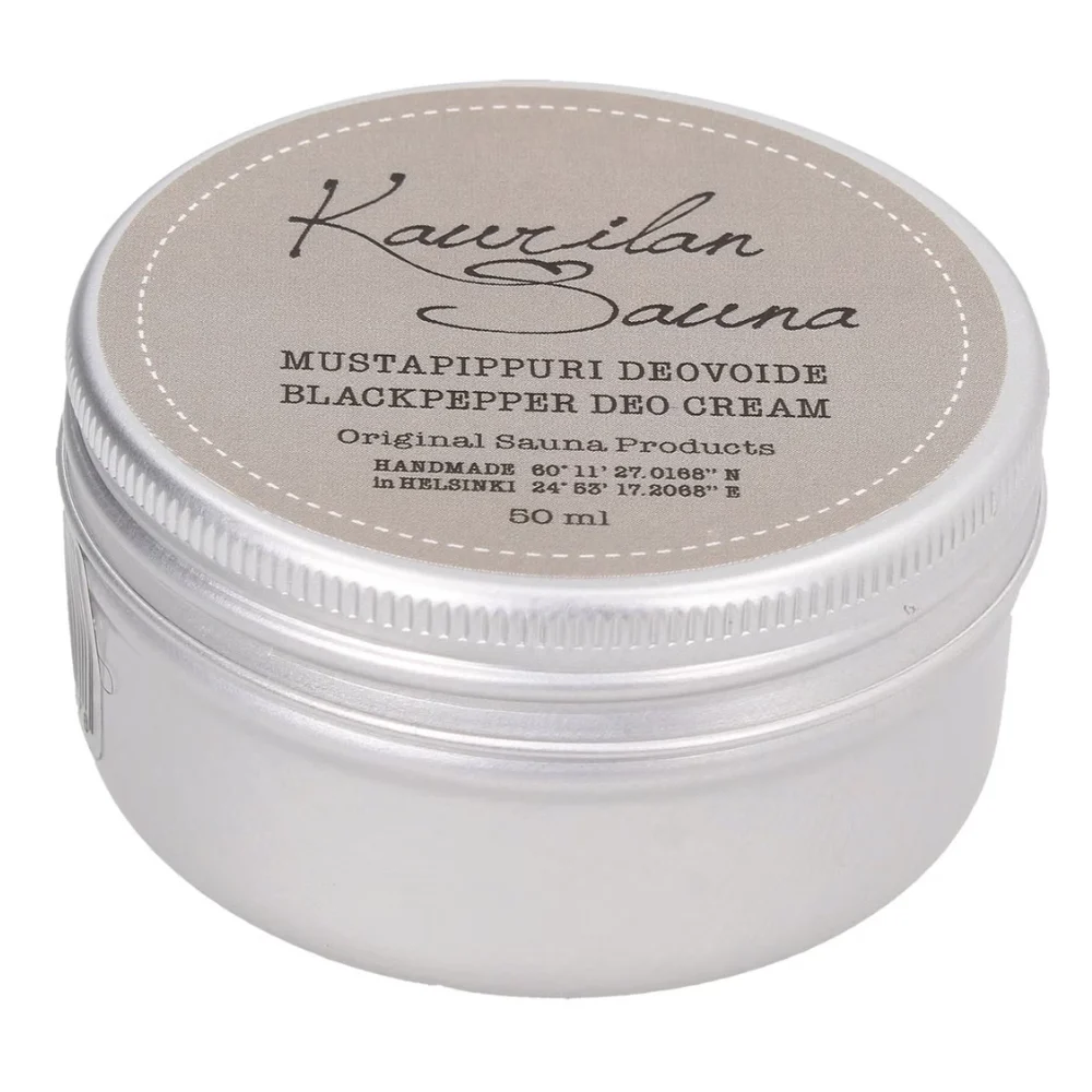 Kaurilan sauna Crema Deodorante Vegana Pepe Nero (50 ml)