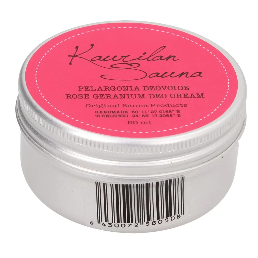 Kaurilan sauna Crema Deodorante Vegana Geranium Rose (50 ml)