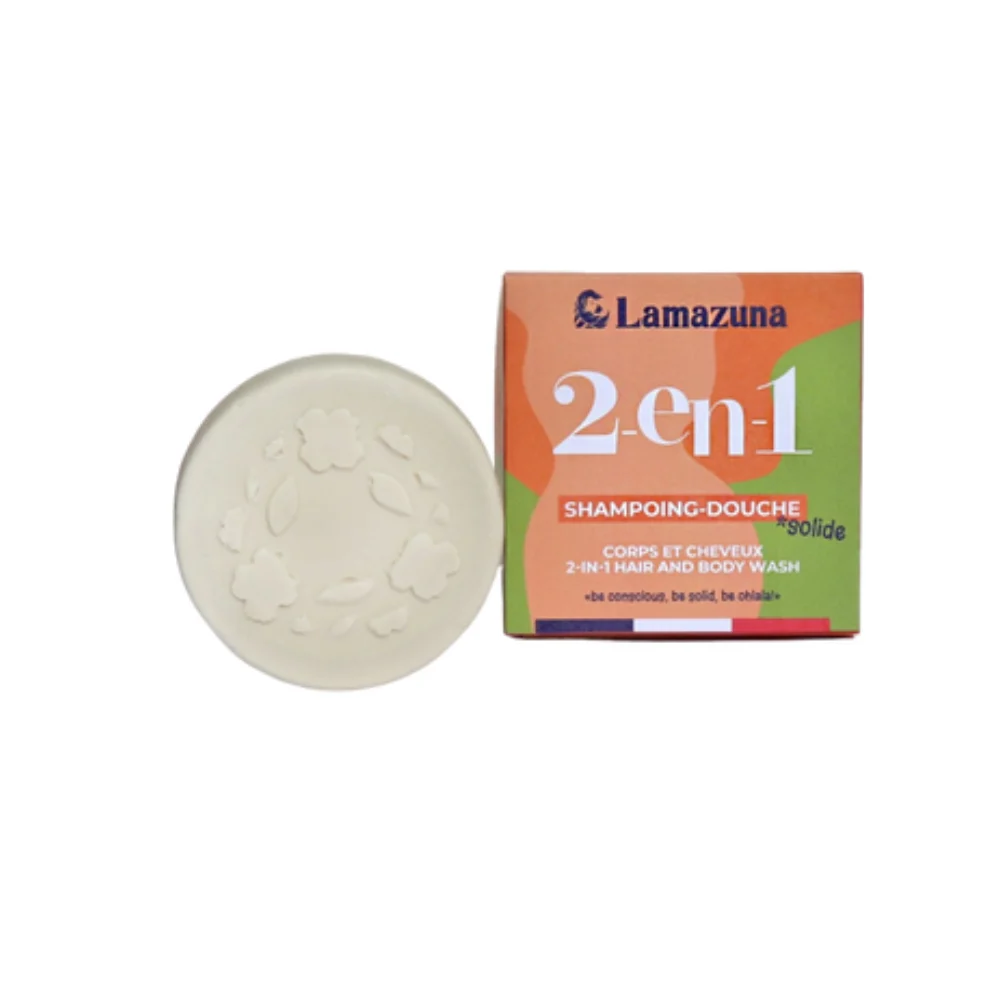 Lamazuna Shampoo e Gel Doccia Solido 2in1, 70 ml