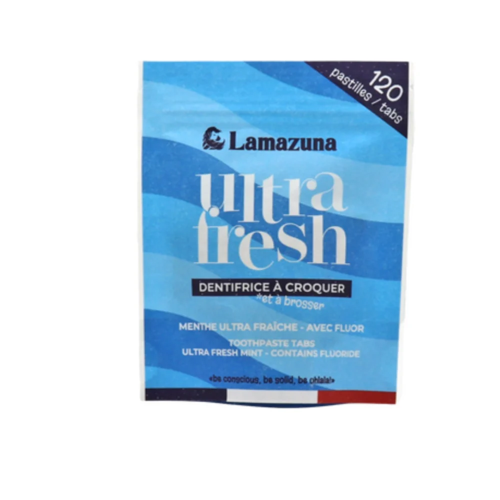 Lamazuna Ultra Fresh Compresse di Dentifricio, 120 Compresse