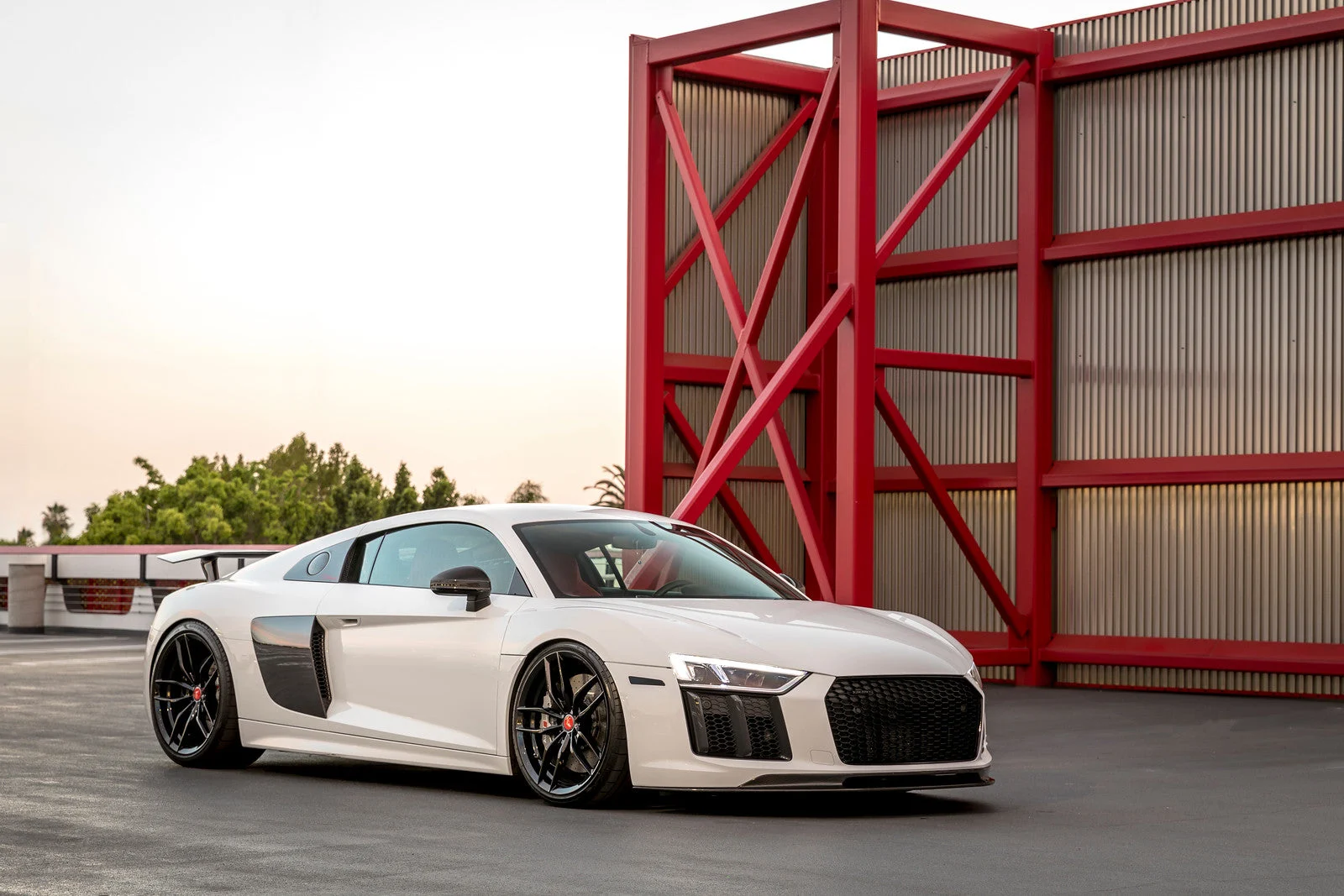 Vorsteiner VRS Aero Front Spoiler Carbon Fiber PP 2x2 Glossy Audi R8