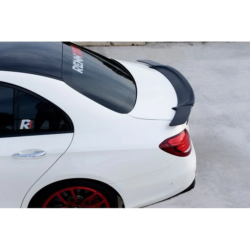 RennTech Aero Carbon Fiber Gloss Decklid Spoiler For Mercedes-Benz W213 E63 AMG S 2018-2021