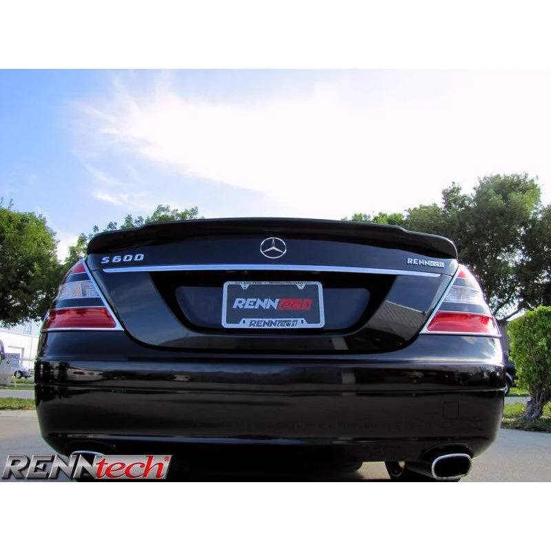 RennTech Aero Carbon Fiber Decklid Spoiler For Mercedes-Benz W221 S 65 AMG