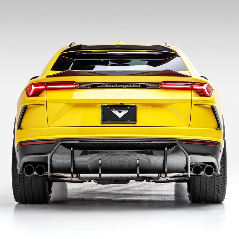 Vorsteiner Rampante Edizione Aero Rear Diffuser Carbon Fiber PP 2x2 Glossy Lamborghini Urus 2018-2020