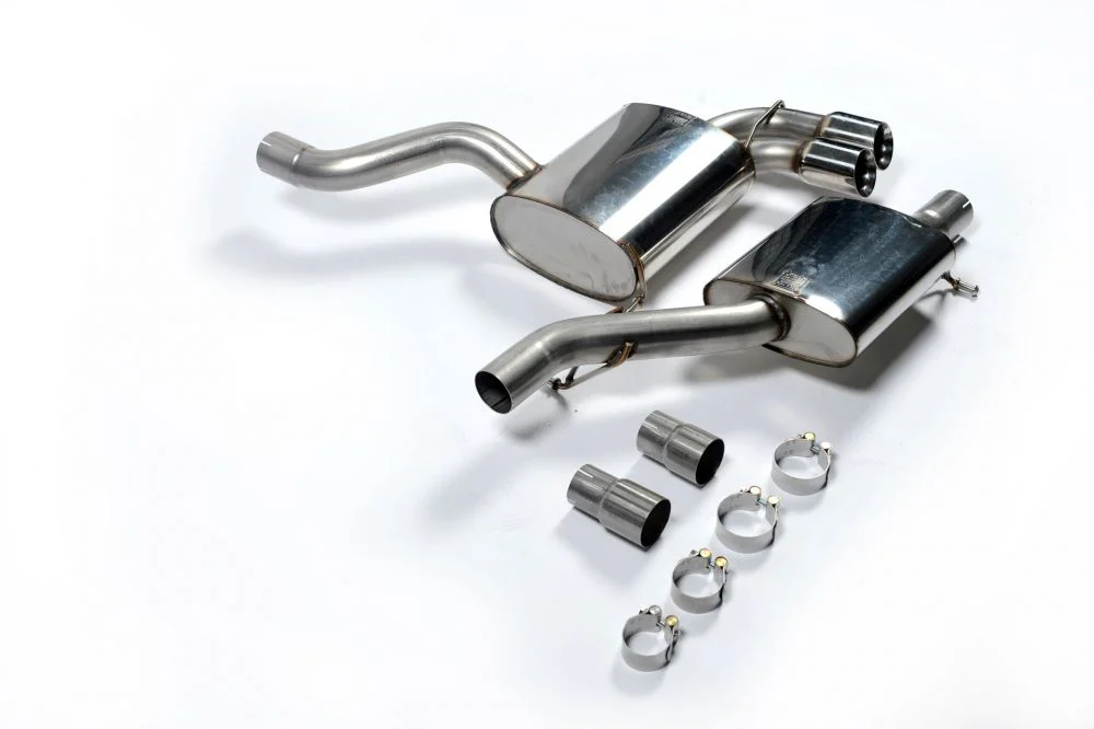 Milltek Resonated Cat-Back Exhaust System w/ GT Trims Audi S3 8P 2006-2012