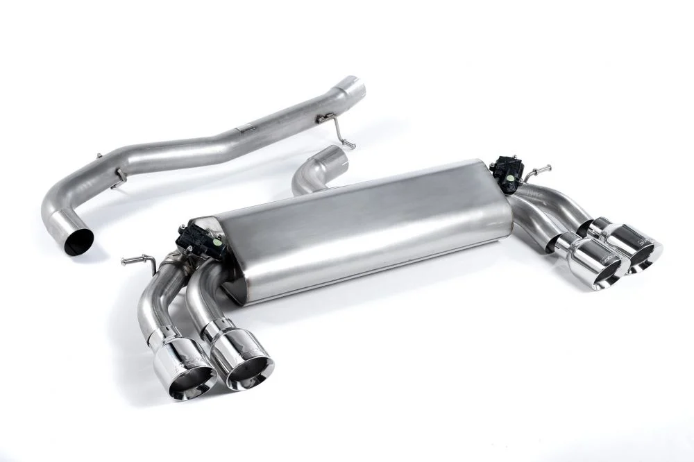 Milltek Non-Resonated Cat-Back Exhaust System w/ Quad GT Trims Audi S3 8V / 8V.2 2013-2020