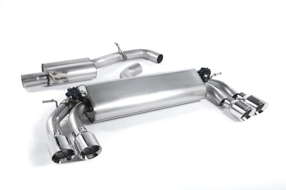 Milltek Resonated Cat-Back Exhaust System w/ Dual GT Trims Audi S3 8V / 8V.2 (Non-GPF) 2013-2018