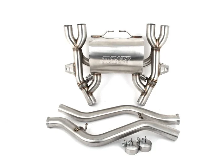 Turner Motorsport e92 M3 Stainless Steel Valved Axle Back Exhaust - Brushed Tips BMW M3 2008-2013