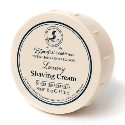 Taylor of old bond street Ciotola in crema da barba di lusso St James Collection 150 gr