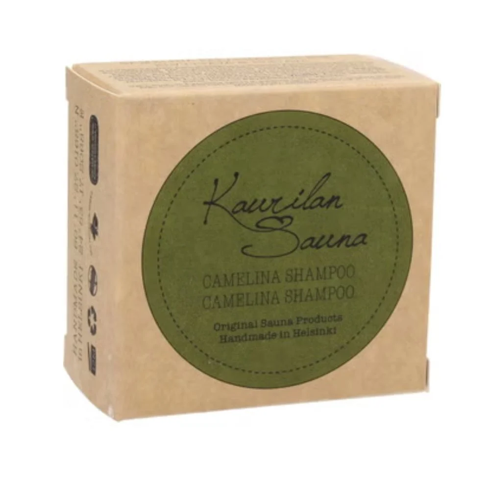 Kaurilan sauna Shampoo solido Camelina Confezione di carta (90 g)