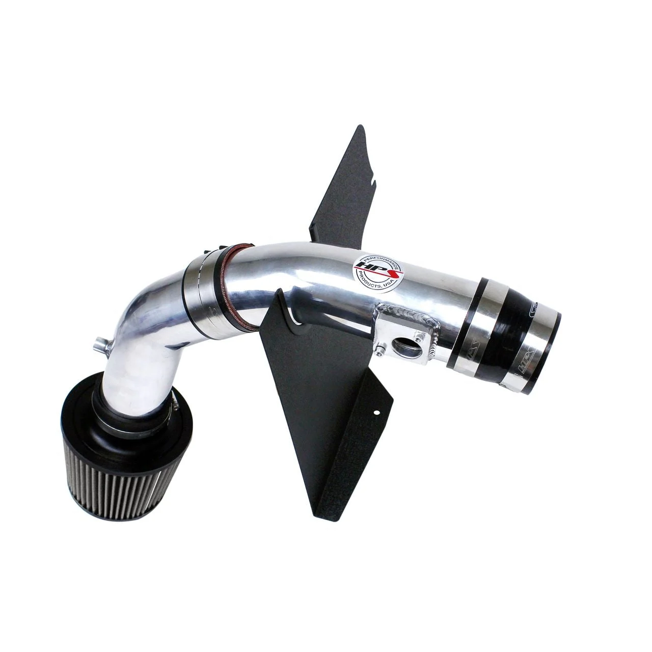HPS Cold Air Intake Kit 08-14 Subaru WRX 2.5L Turbo, Converts to Shortram, Polish