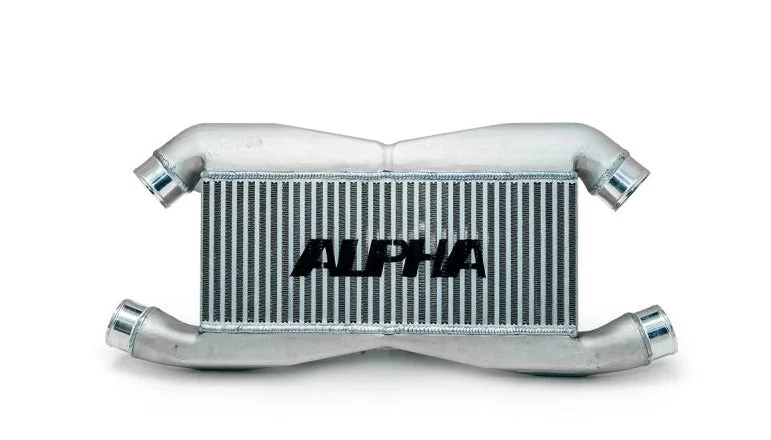 AMS Performance 2009+ Nissan GT-R R35 Replacement Alpha Front Mount Intercooler for IC Piping w/Logo