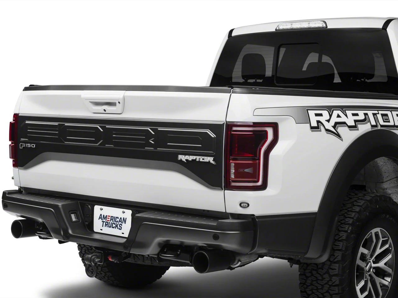 F-150 and Raptor Tailgate Badges; Polished (17-20 F-150 Raptor)