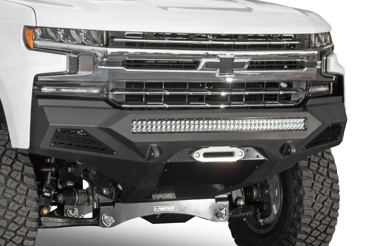 Addictive Desert Designs Stealth Fighter Winch Front Bumper (19-21 Silverado 1500, Excluding Diesel)