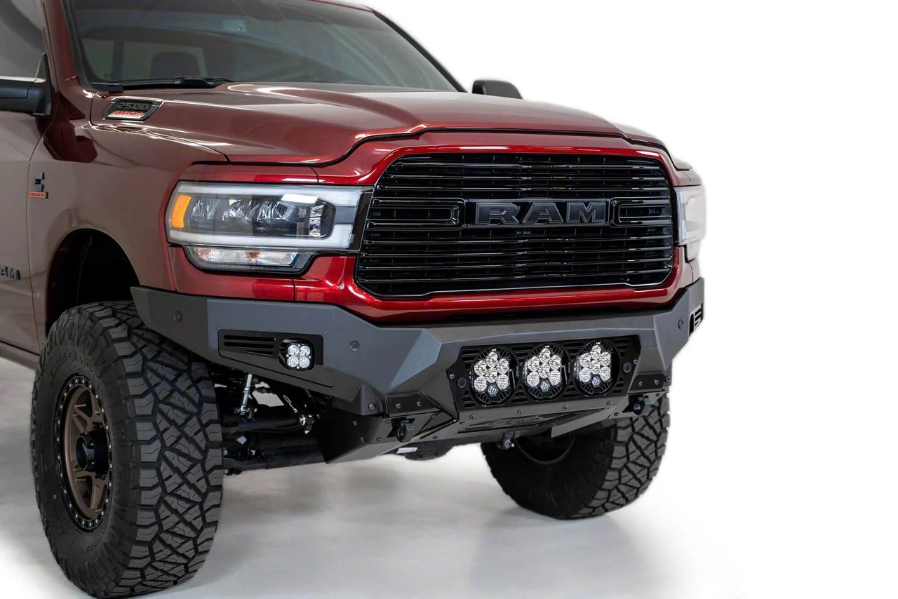 Addictive Desert Designs Bomber Front Bumper for Baja Designs LP6 Round Lights (19-26 RAM 3500)