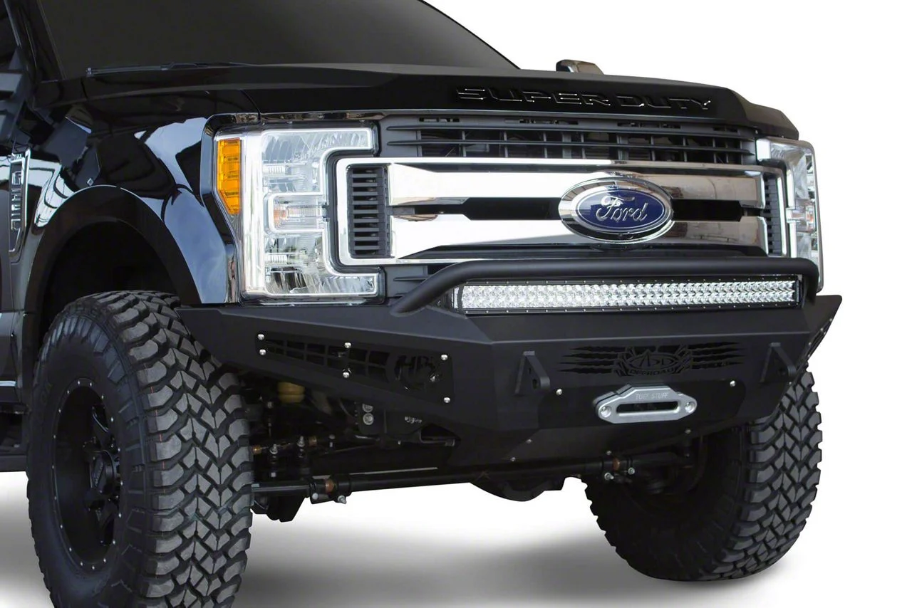 Addictive Desert Designs HoneyBadger Winch Front Bumper (17-22 F-250 Super Duty)