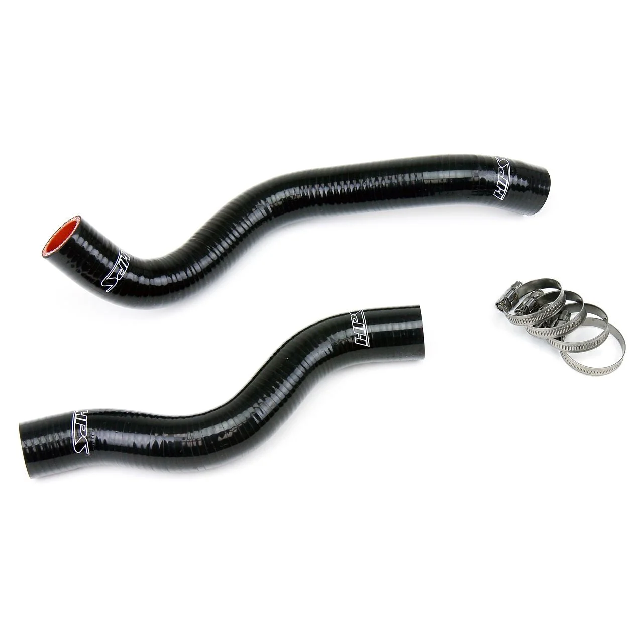 HPS Black Reinforced Silicone Radiator Hose Kit Coolant for Honda 12-15 Civic Non Si 1.8L