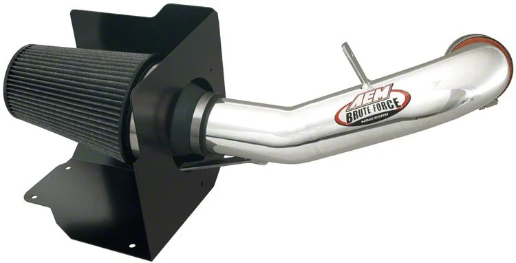 AEM Induction Brute Force Cold Air Intake; Polished (07-08 6.0L Sierra 1500)