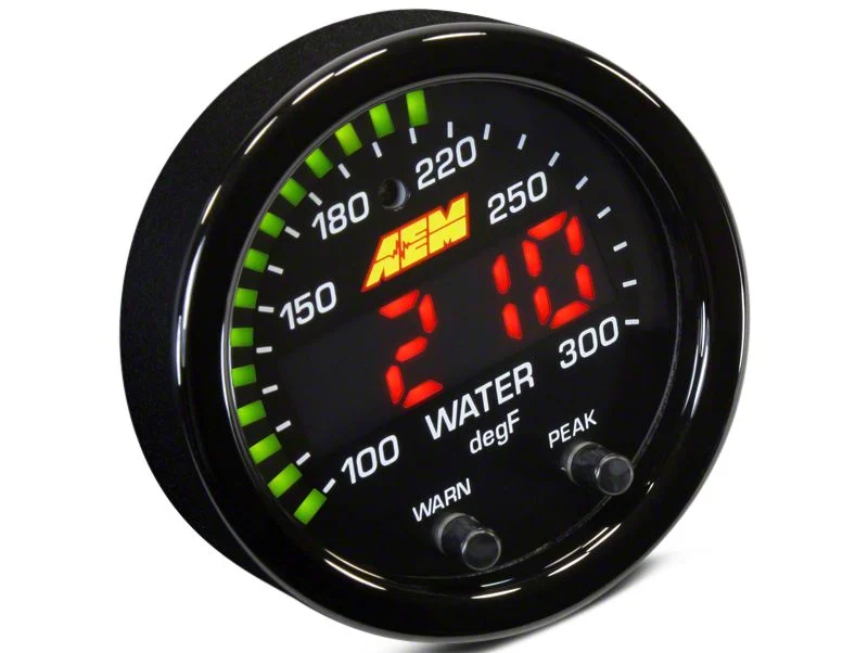 AEM Electronics X-Series Temperature Gauge; Electrical (Universal; Some Adaptation May Be Required)