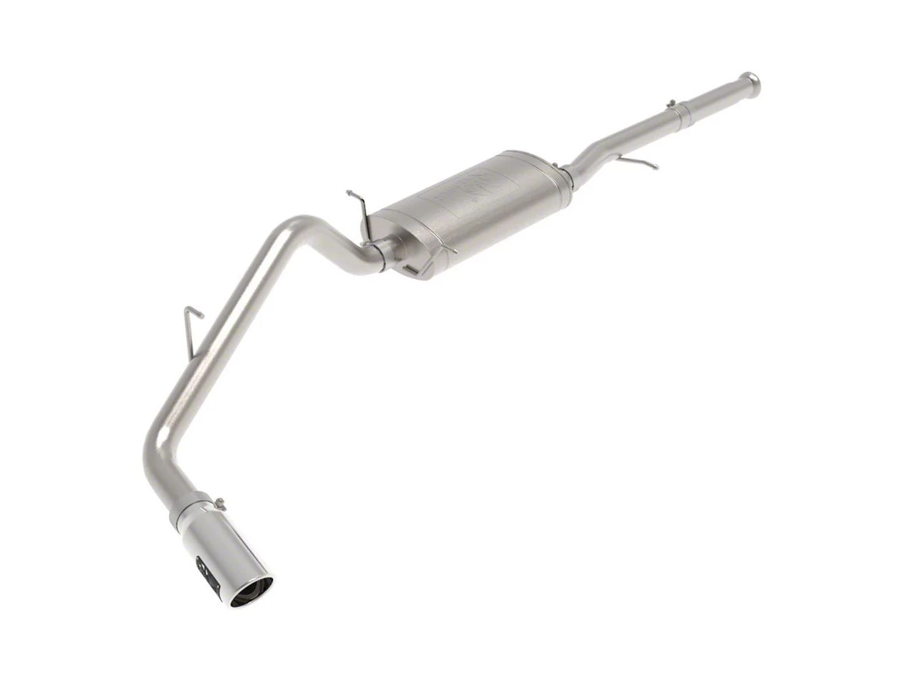 AFE Apollo GT Series 3-Inch Single Exhaust System with Polished Tip; Side Exit (09-18 4.8L Silverado 1500)
