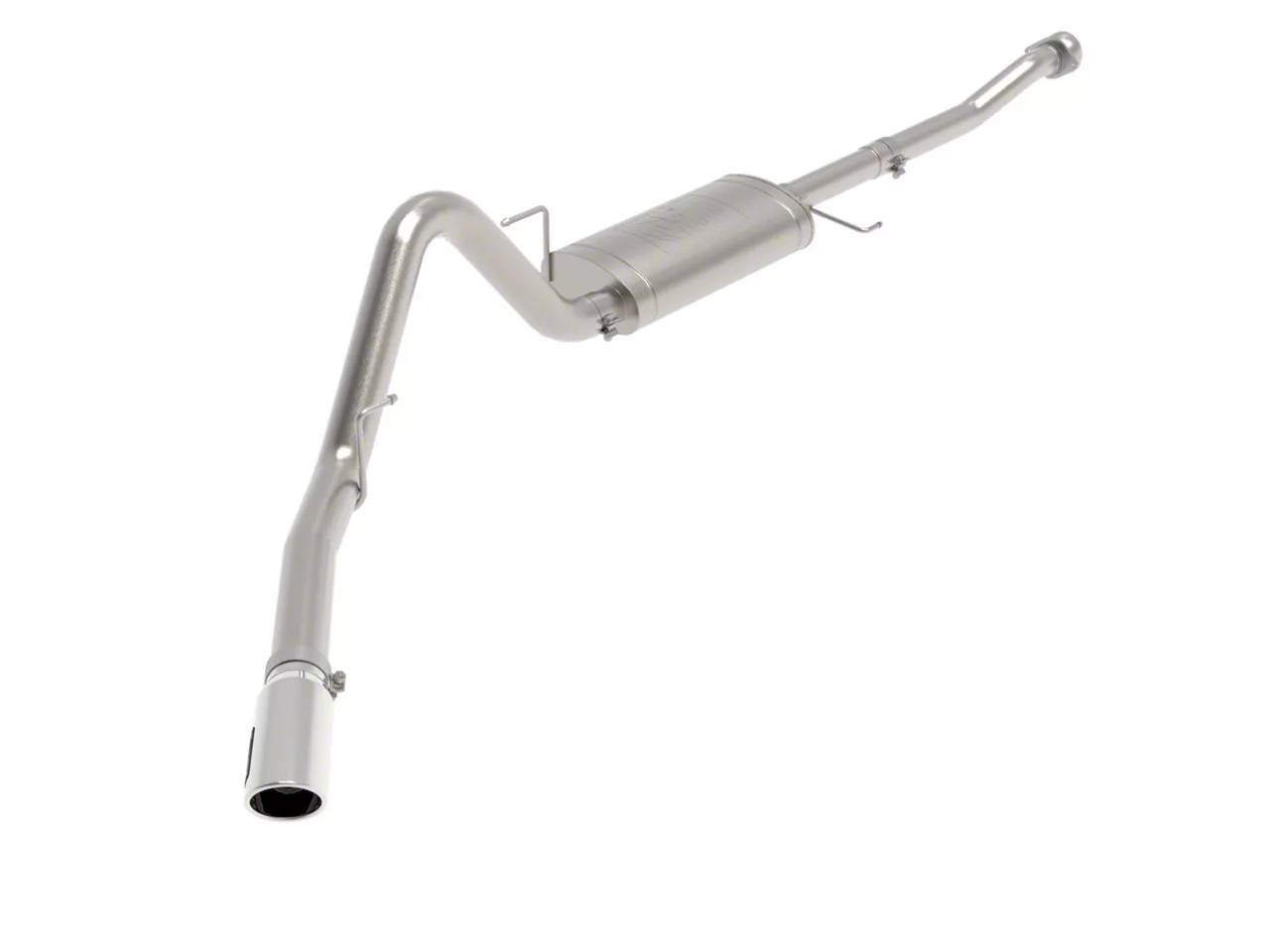 AFE Apollo GT Series 3-Inch Single Exhaust System with Polished Tip; Side Exit (21-26 5.0L F-150, Excluding Tremor)
