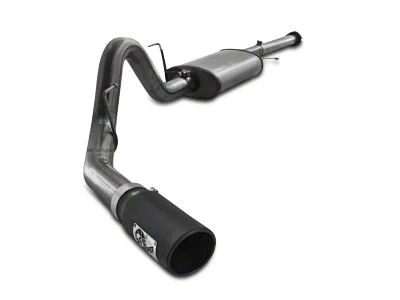 AFE MACH Force-XP 3 to 3.50-Inch Single Exhaust System with Black Tip; Side Exit (11-14 3.5L EcoBoost F-150)