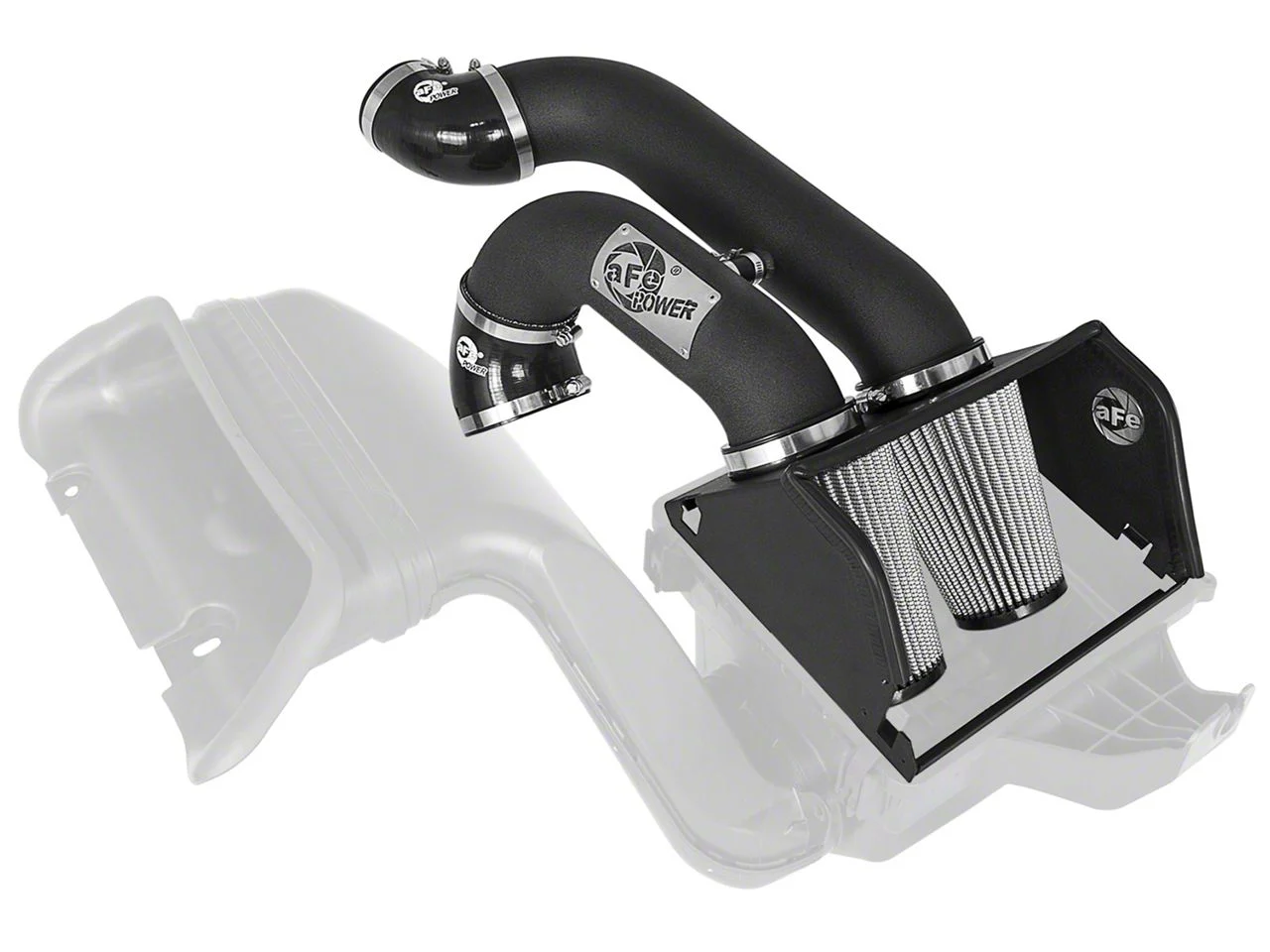 AFE Magnum FORCE Stage-2 ST Cold Air Intake with Pro DRY S Filter; Black (17-20 3.5L EcoBoost F-150, Excluding Raptor)