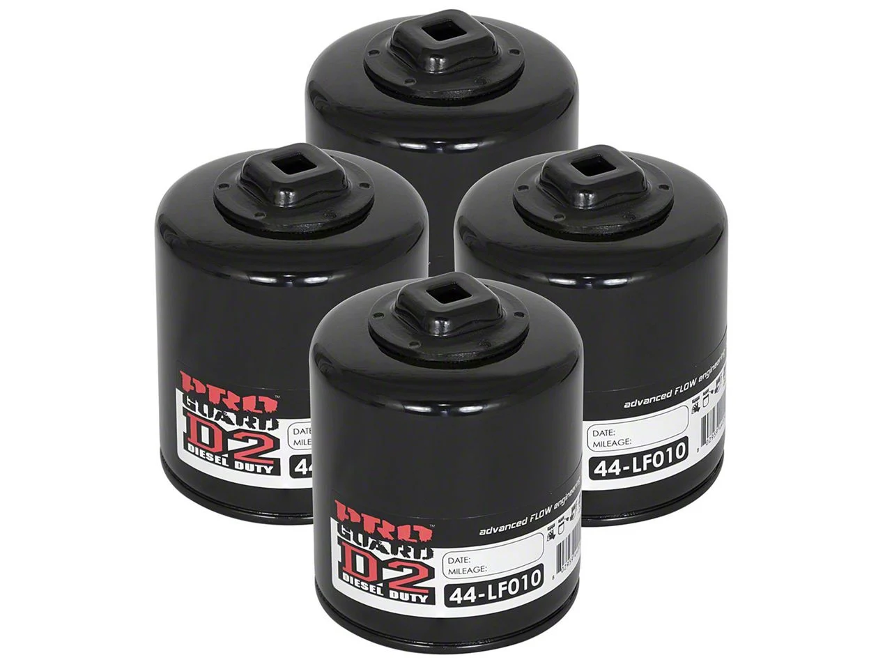 AFE Pro GUARD D2 Oil Filter; Set of Four (02-13 4.3L Sierra 1500)