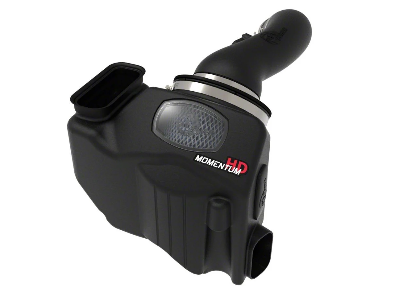 AFE Momentum HD Cold Air Intake with Pro 10R Oiled Filter; Black (20-26 6.6L Duramax Sierra 2500 HD)