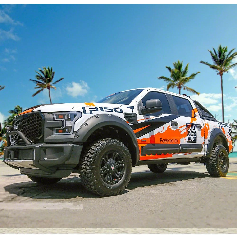Air Design Dakar Style Off-Road Styling Kit with Fender Vents; Satin Black (15-17 F-150 SuperCrew, Excluding Raptor)