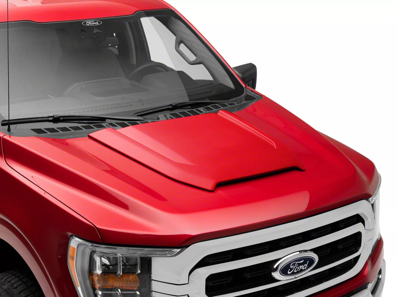 Air Design Hood Scoop; Unpainted (21-26 F-150, Excluding Raptor)