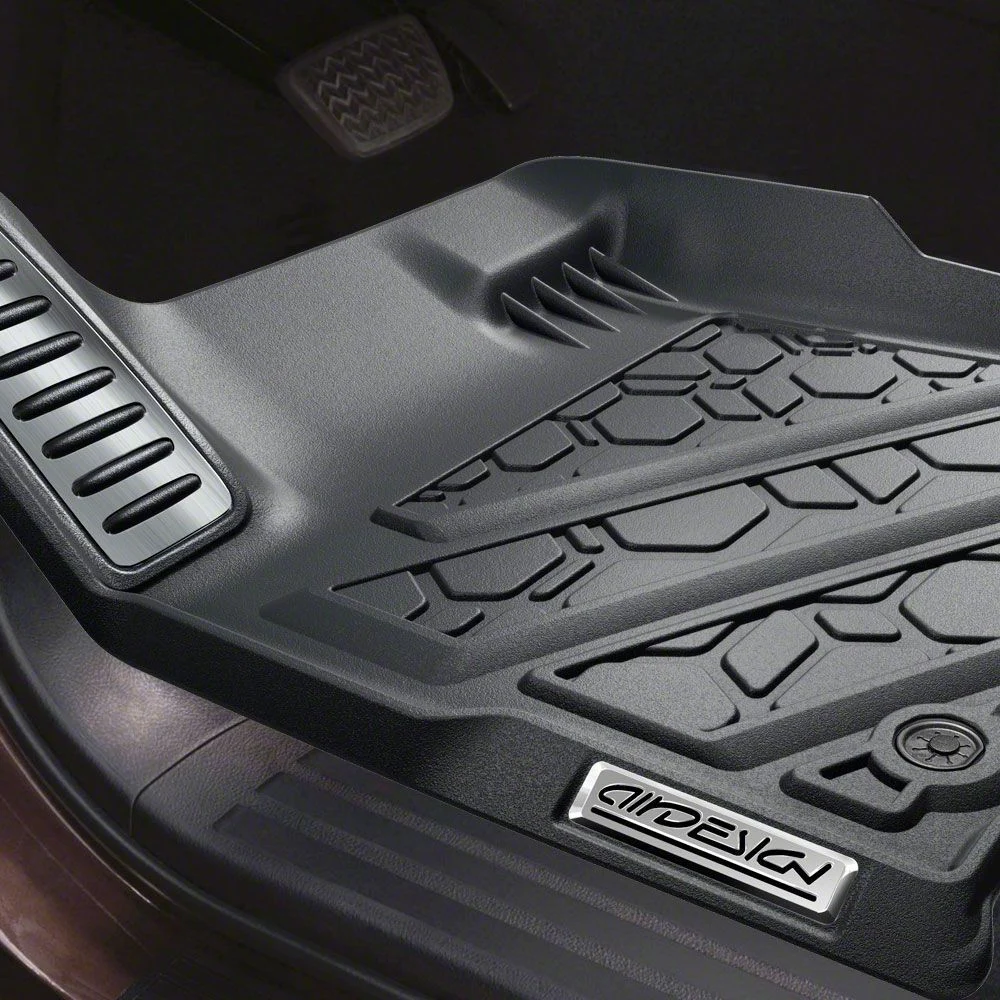 Air Design Soft Touch Front Floor Liners; Black (15-26 F-150 Regular Cab, SuperCab)