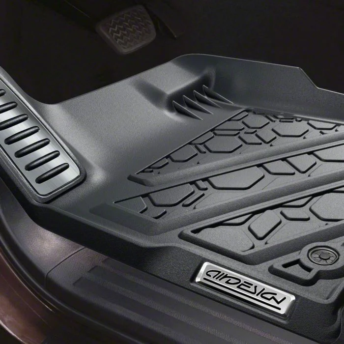 Air Design Soft Touch Front and Rear Floor Liners; Black (17-22 F-350 Super Duty SuperCrew)