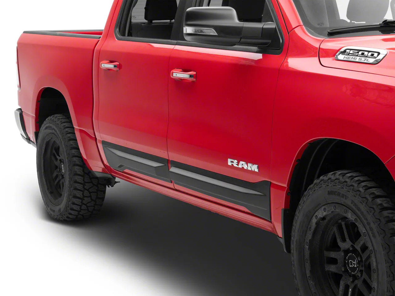 Air Design Door Rocker Panels; Satin Black (19-26 RAM 1500 Crew Cab)