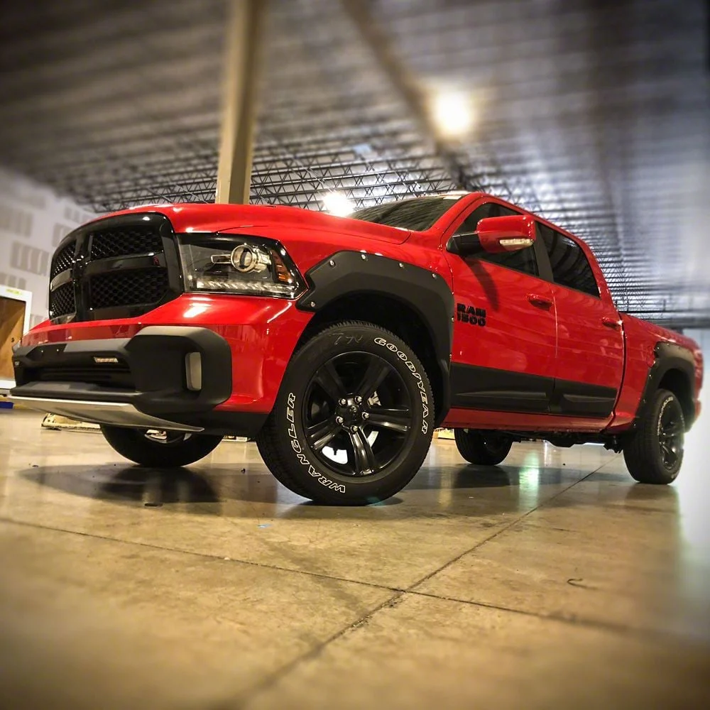 Air Design Off-Road Styling Kit with Fender Vents; Satin Black (13-18 RAM 1500 Sport Crew Cab)