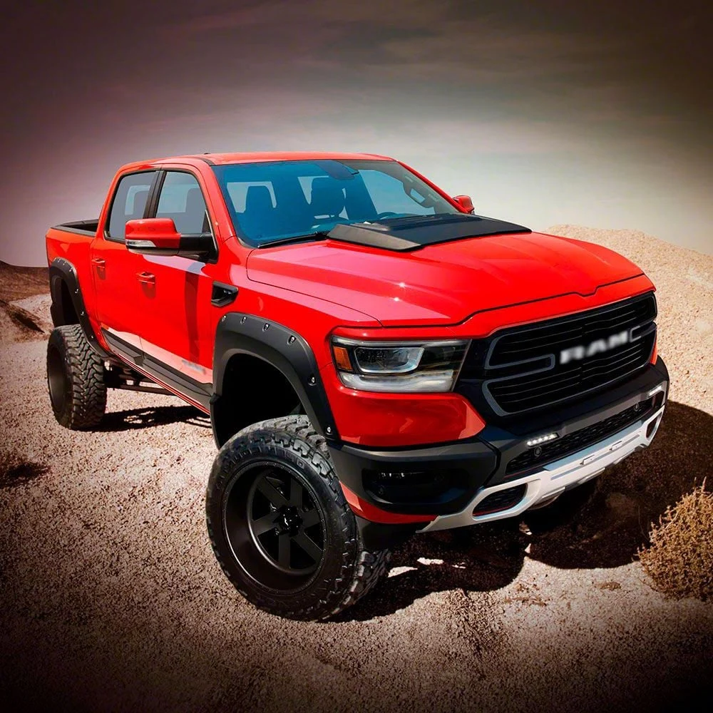 Air Design Off-Road Styling Kit with Fender Vents; Satin Black (19-24 RAM 1500 Crew Cab, Excluding Rebel & TRX)