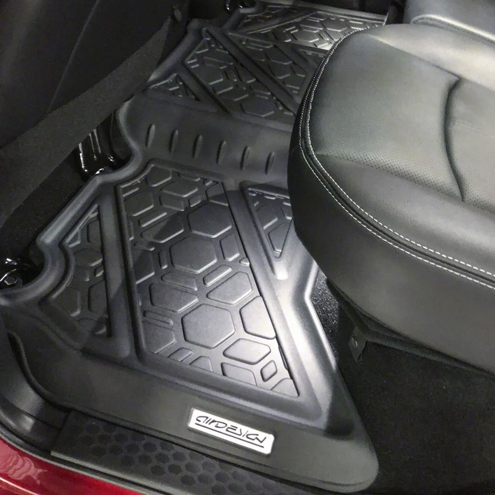 Air Design Soft Touch Front and Rear Floor Liners; Black (19-24 RAM 1500 Crew Cab)