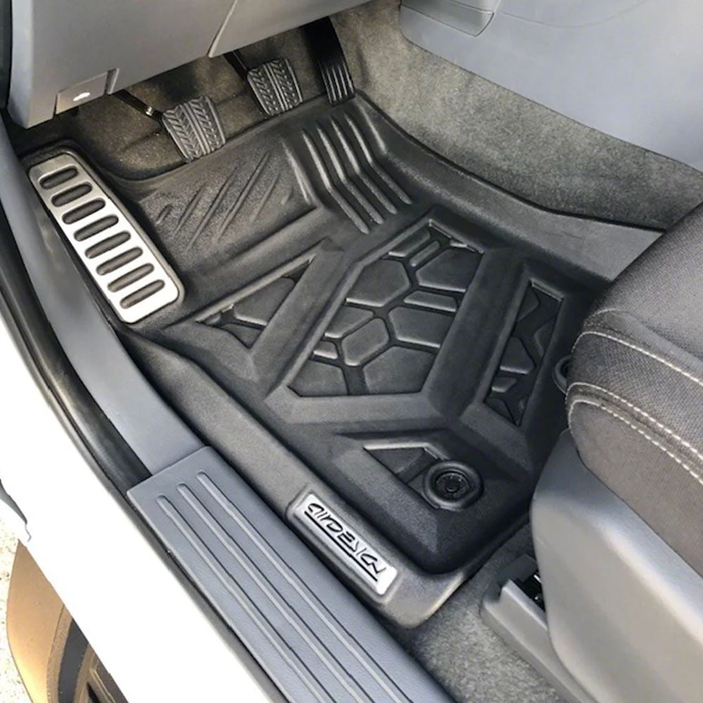 Air Design Soft Touch Front and Rear Floor Liners; Black (19-26 Ranger SuperCrew)