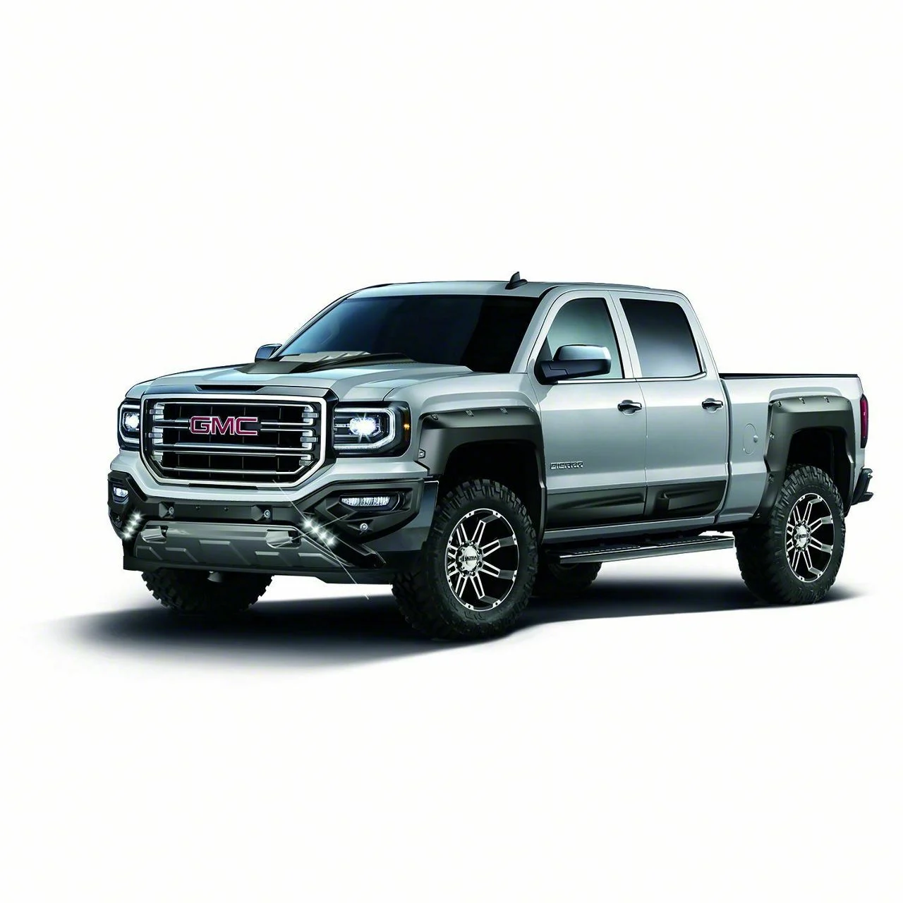 Air Design Off-Road Styling Kit; Satin Black (16-18 Sierra 1500 Crew Cab w/ 6.50-Foot Standard Box)