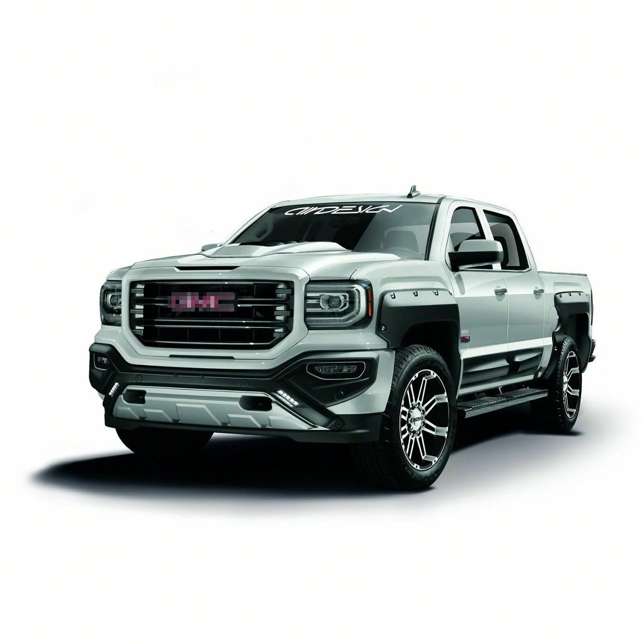 Air Design Off-Road Styling Kit; Satin Black (16-18 Sierra 1500 Crew Cab w/ 5.80-Foot Short Box)