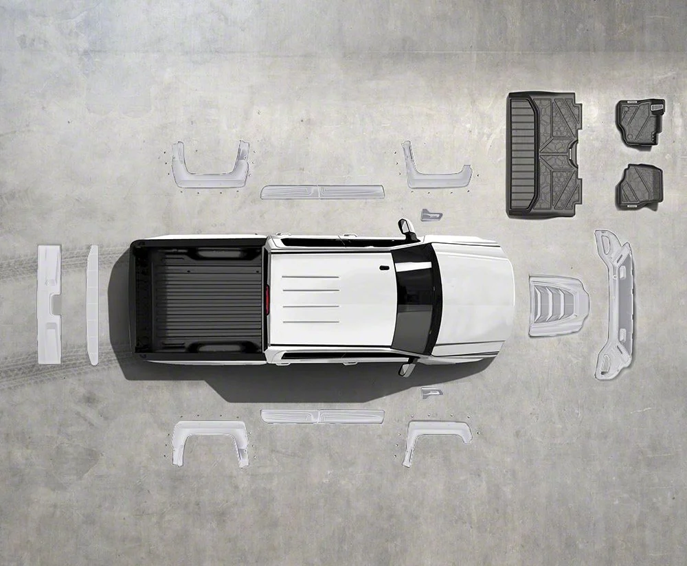 Air Design Off-Road Styling Kit with Fender Vents; Unpainted (16-18 Sierra 1500 Crew Cab w/ 6.50-Foot Standard Box)