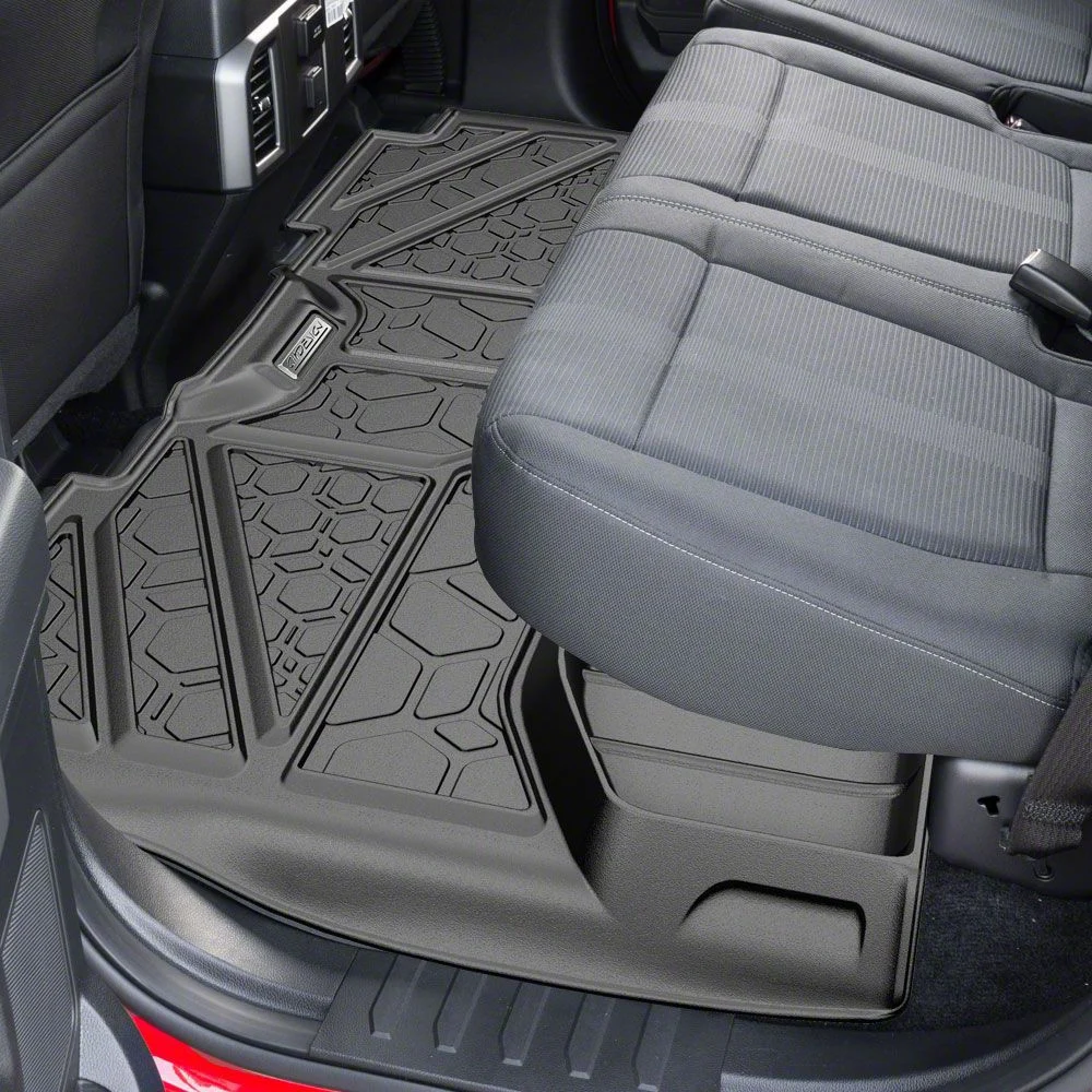 Air Design Soft Touch Front and Rear Floor Liners; Black (16-18 Sierra 1500 Crew Cab)