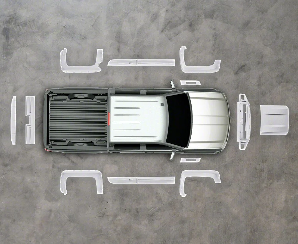 Air Design Off-Road Styling Kit with Fender Vents; Unpainted (14-15 Silverado 1500 Crew Cab w/ 5.80-Foot Short Box)