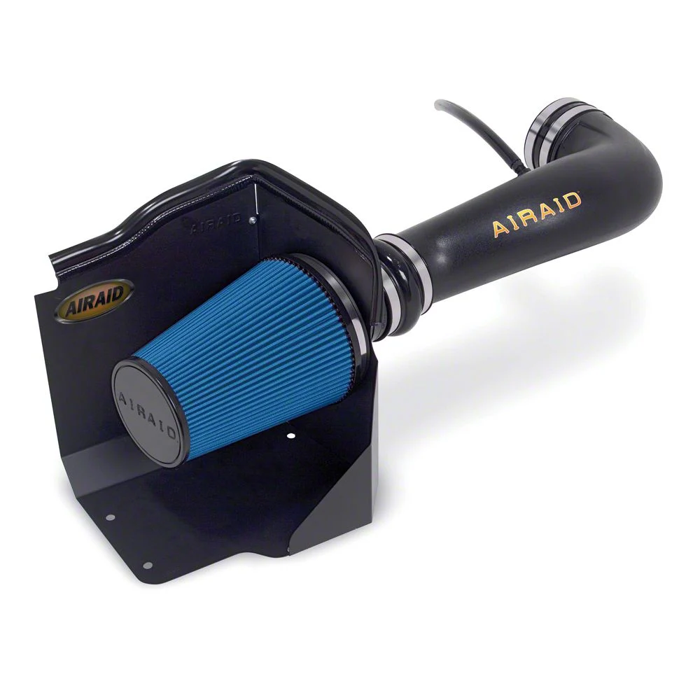 Airaid Cold Air Dam Intake with Blue SynthaMax Dry Filter (07-08 4.8L Sierra 1500 w/ Electric Cooling Fan)
