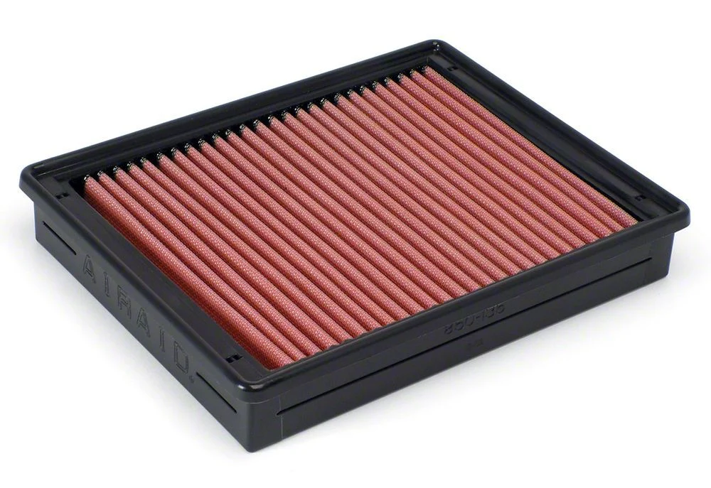Airaid Direct Fit Replacement Air Filter; Red SynthaMax Dry Filter (07-13 Sierra 1500, Excluding 07-08 6.2L)