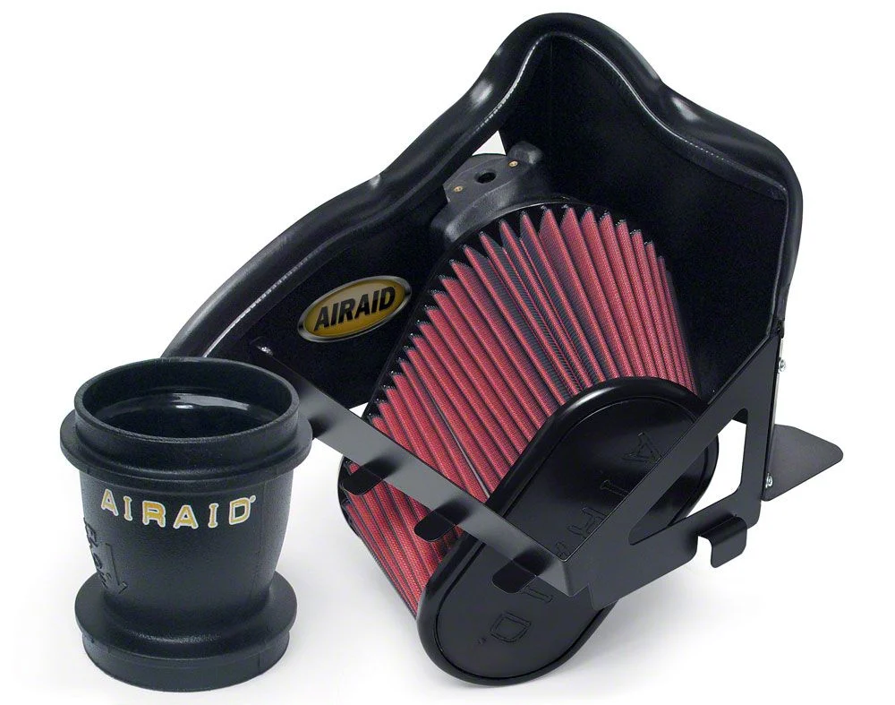 Airaid QuickFit Air Dam with Red SynthaMax Dry Filter (04-07 5.9L RAM 3500 w/ Quiet Hood Pad)