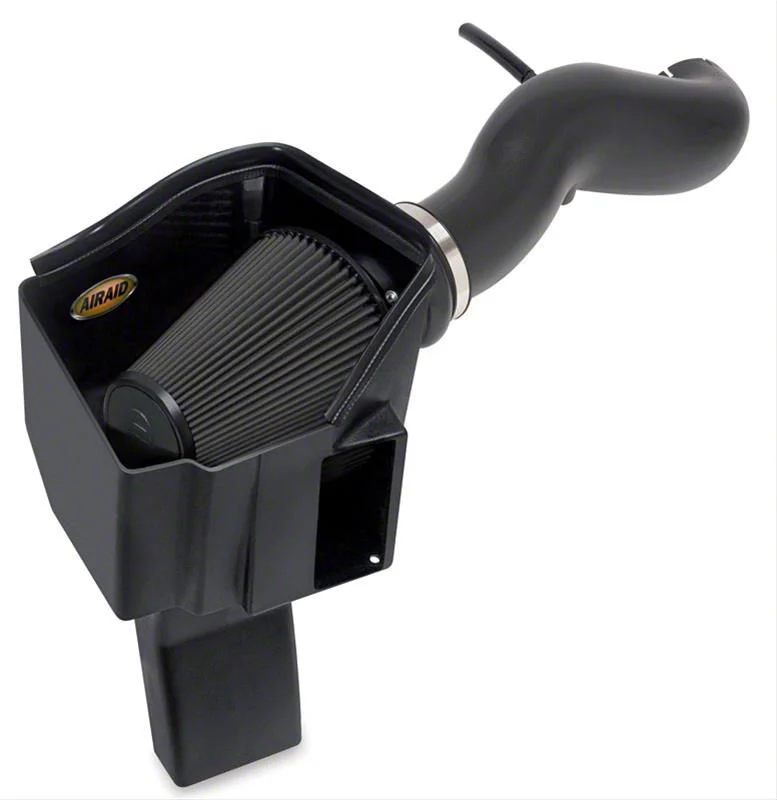 Airaid MXP Series Cold Air Intake with Black SynthaMax Dry Filter (11-13 6.0L Hybrid Sierra 1500 w/ Mechanical Cooling Fan)