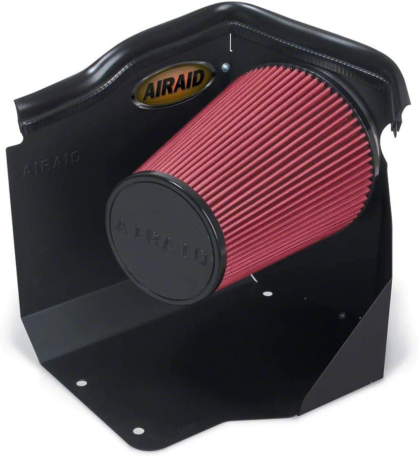 Airaid QuickFit Air Dam with Red SynthaFlow Oiled Filter (03-05 6.0L Silverado 1500 SS w/ Low Profile Hood)
