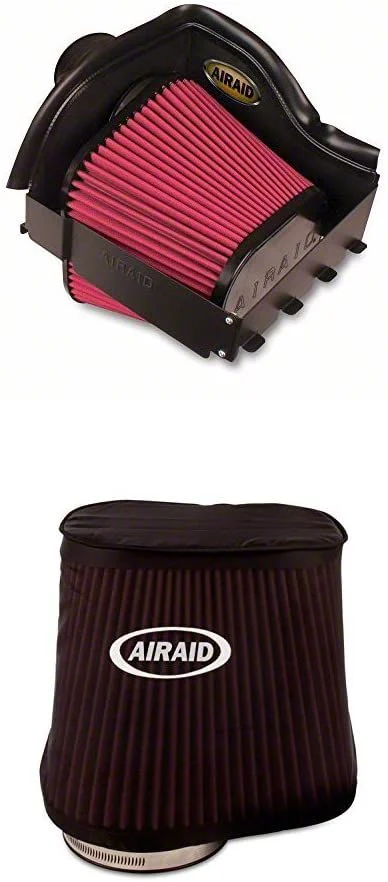 Airaid QuickFit Air Dam with Red SynthaMax Dry Filter (11-16 6.2L F-250 Super Duty)